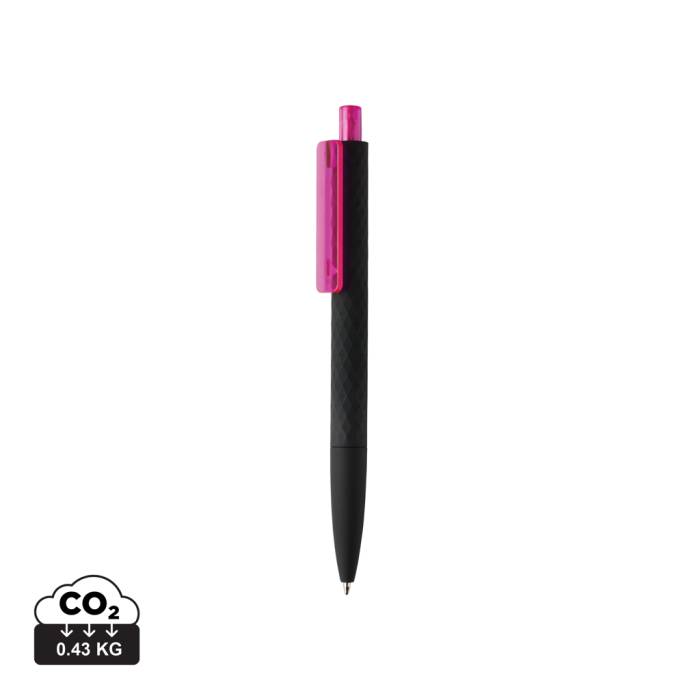 X3 puha tapintású, fekete felületű toll - rózsaszín<br><small>XI-P610.979</small>
