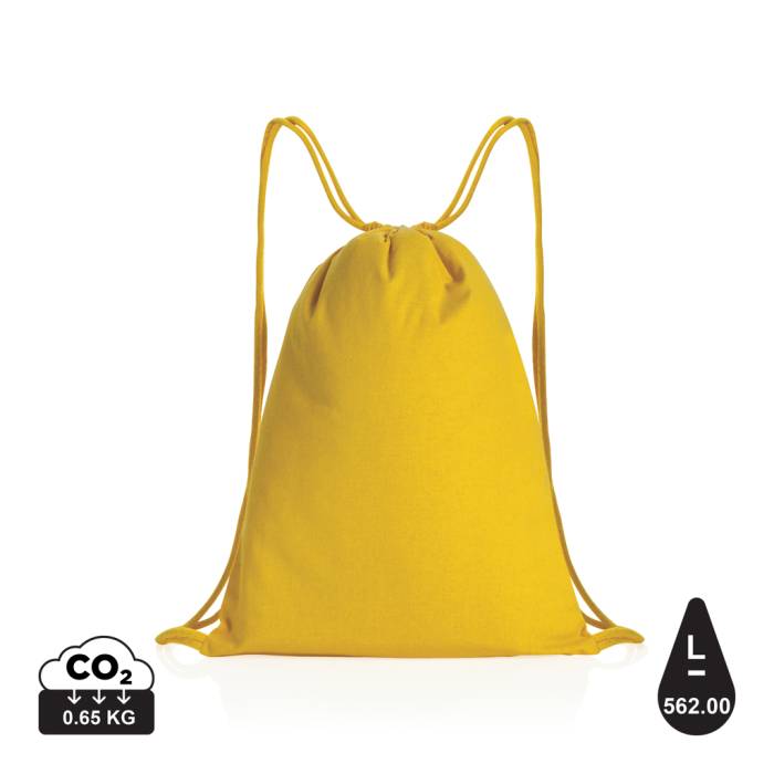 Impact AWARE™ újrahasznosított vászon, zsinóros hátizsák 1 - sárga...<br><small>XI-P762.636</small>