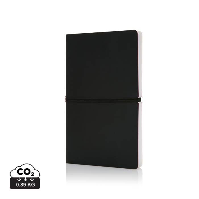 Deluxe puhafedelű A5-ös jegyzetfüzet - fekete<br><small>XI-P773.021</small>