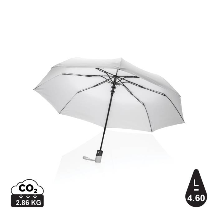 21`-es Impact AWARE™ RPET mini félautomata esernyő 190T - fehér...<br><small>XI-P850.593</small>