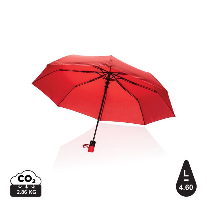 21`-es Impact AWARE™ RPET mini félautomata esernyő 190T - piros...<br><small>XI-P850.594</small>