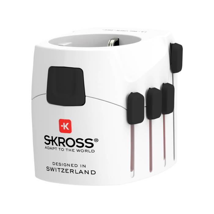 SKROSS Pro 3 pólusú világjáró adapter utazáshoz