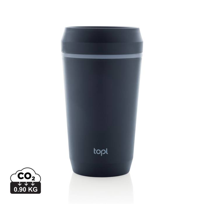 Topl újrahaszn. acél elviteles pohár, 354 ml