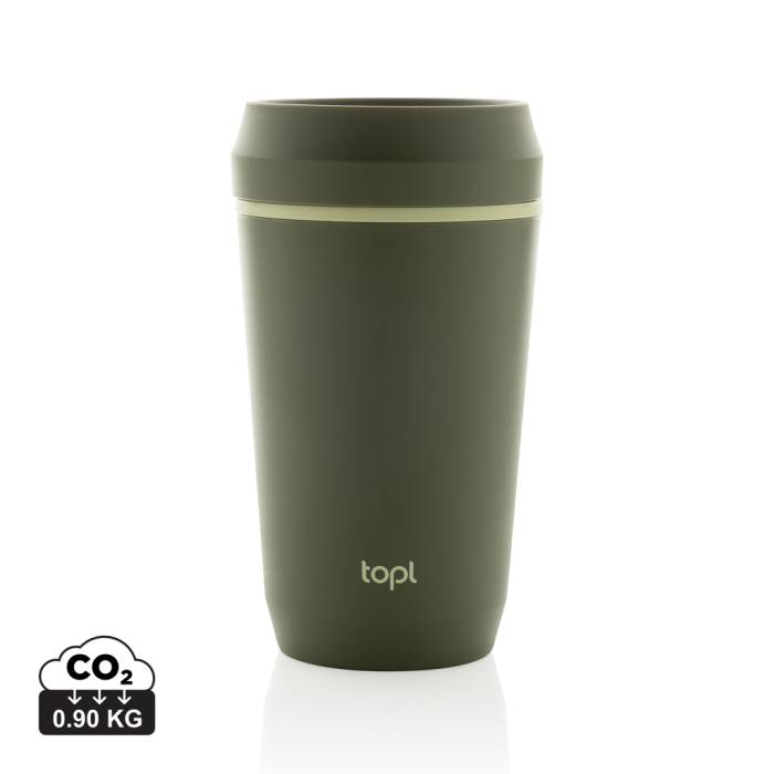 Topl újrahaszn. acél elviteles pohár, 354 ml - zöld<br><small>XI-RBTGP12OL</small>