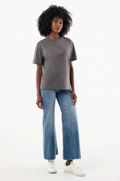 IQONIQ Nikko nehézsúlyú újrahaszn. pamut póló - kőszén<br><small>XI-T9106.019.XXL</small>