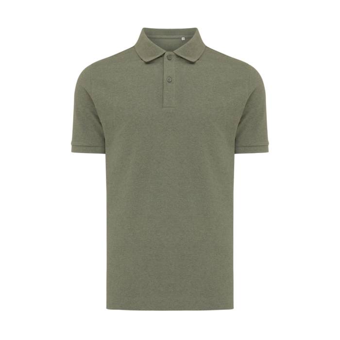 Iqoniq Yosemite újrahasznosított pamut piké póló - heather green<br><small>XI-T9200.015.4XL</small>