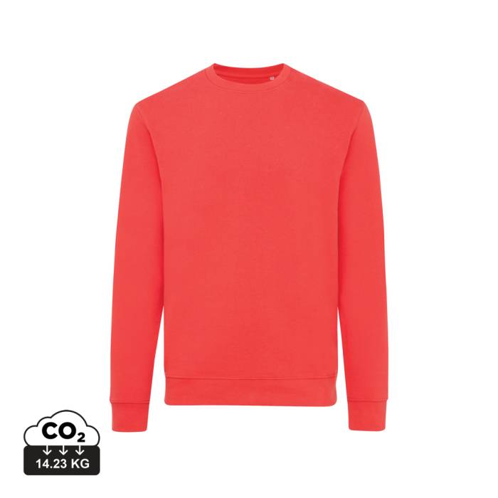 Iqoniq Zion újrahaszn. pamut pulóver kerek nyakkivágással - luscious red...<br><small>XI-T9300.008.XXXL</small>