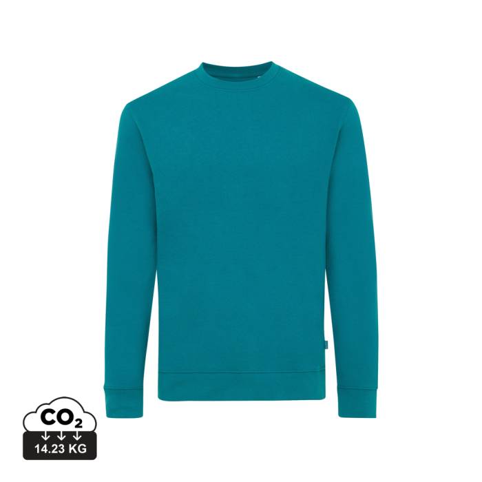 Iqoniq Zion újrahaszn. pamut pulóver kerek nyakkivágással - verdigris...<br><small>XI-T9300.009.XS</small>