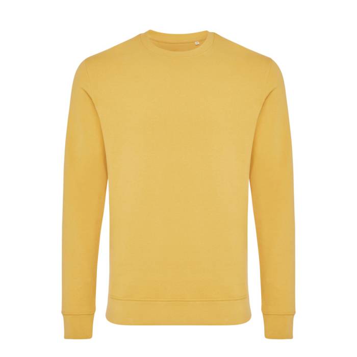 Iqoniq Zion újrahaszn. pamut pulóver kerek nyakkivágással - ochre yellow...<br><small>XI-T9300.021.XS</small>