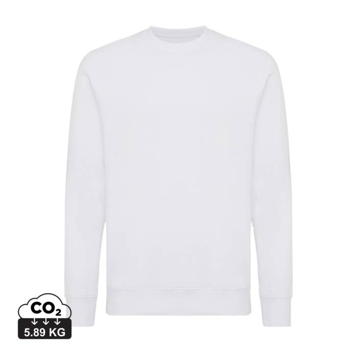 Iqoniq Etosha könnyű újrah. pamut kerek nyakú pulóver - recycled white<br><small>XI-T9303.004.4XL</small>