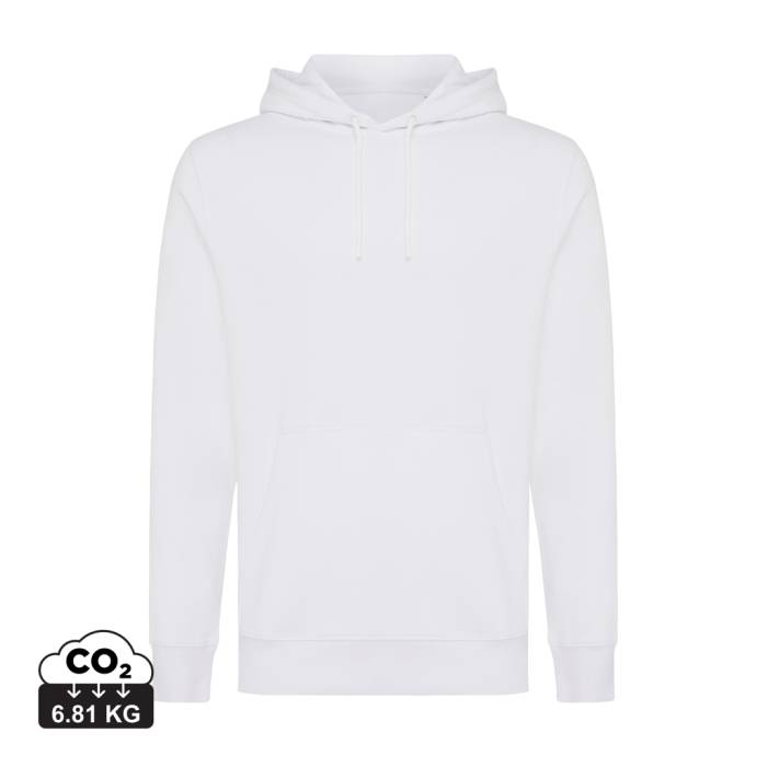 Iqoniq Rila könnyű újrah. pamut kapucnis pulóver - recycled white<br><small>XI-T9404.004.4XL</small>