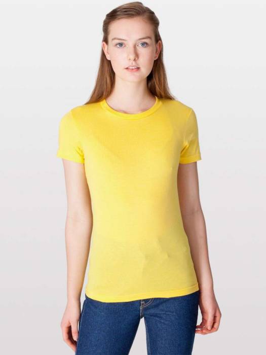 NŐI FINE JERSEY RÖVID UJJÚ PÓLÓ - Sunshine, #F3DD6D<br><small>UT-aa2102ssh-xl</small>