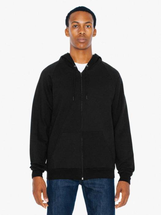 UNISEX CALIFORNIA FLEECE CIPZÁRAS KAPUCNIS PULÓVER - Black, #101820<br><small>UT-aa5497bl-m</small>