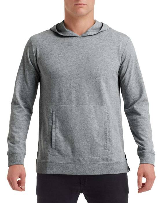 UNISEX LIGHT TERRY HOOD - Heather Graphite, #707372<br><small>UT-an73500hgp-l</small>