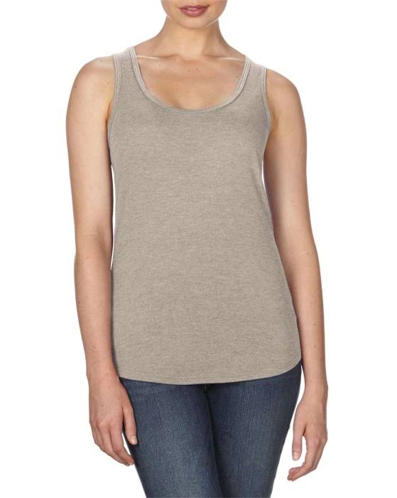 NŐI TRI-BLEND RACERBACK TRIKÓ - Heather Slate, #B6ADA5<br><small>UT-anl6751hsl-2xl</small>