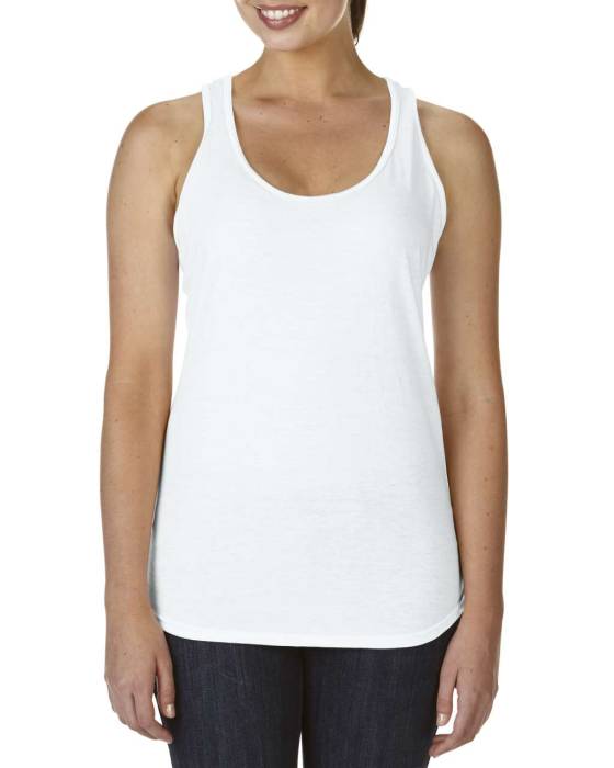 NŐI TRI-BLEND RACERBACK TRIKÓ - White, #ffffff<br><small>UT-anL6751wh-xl</small>