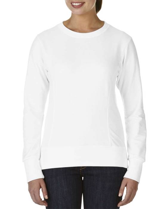 WOMEN’S MID-SCOOP FRENCH TERRY - White, #ffffff<br><small>UT-anL72000wh-2xl</small>