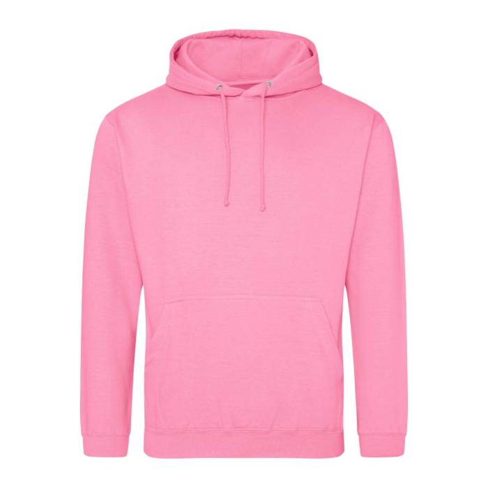 COLLEGE HOODIE - Candyfloss Pink, #E782A9<br><small>UT-awjh001cfp-2xl</small>