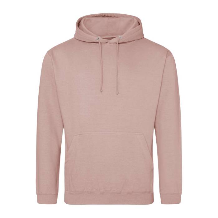 COLLEGE HOODIE - Dusty Pink, #A67570<br><small>UT-awjh001dup-2xl</small>