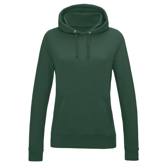 WOMEN`S COLLEGE HOODIE - Bottle Green, #173F35<br><small>UT-awjh001fbg-2xl</small>