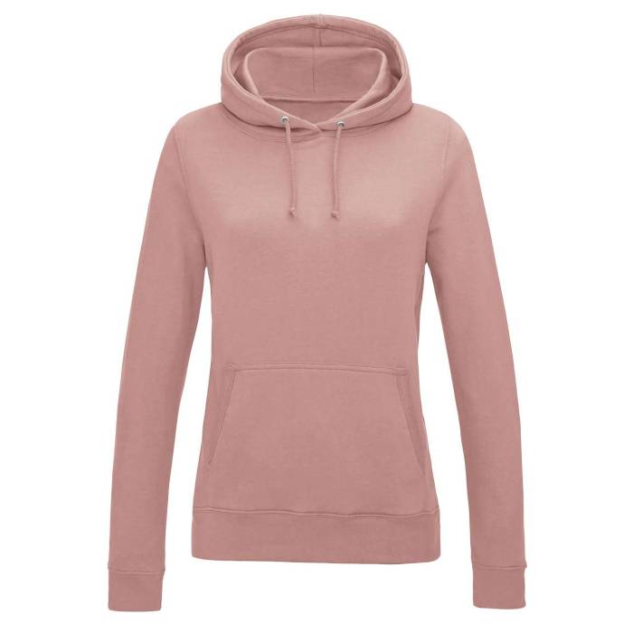 WOMEN`S COLLEGE HOODIE - Dusty Pink, #A67570<br><small>UT-awjh001fdup-s</small>