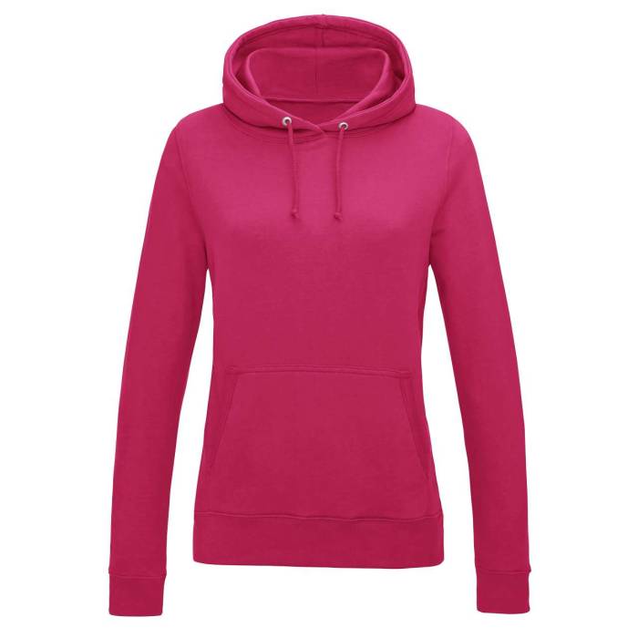WOMEN`S COLLEGE HOODIE - Hot Pink, #CE0F69<br><small>UT-awjh001fhpi-l</small>