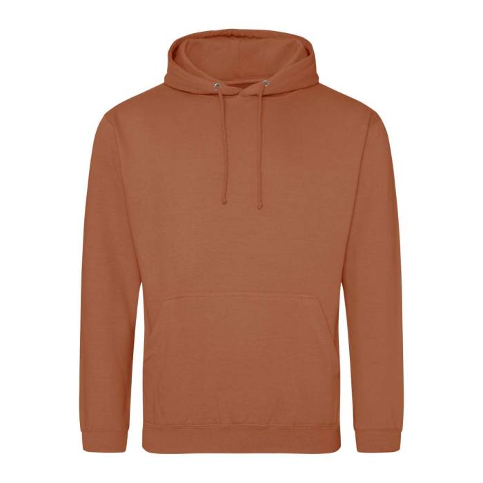 COLLEGE HOODIE - Ginger Biscuit, #8F3923<br><small>UT-awjh001gib-2xl</small>