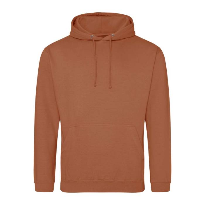 COLLEGE HOODIE - Ginger Biscuit, #8F3923<br><small>UT-awjh001gib-4xl</small>