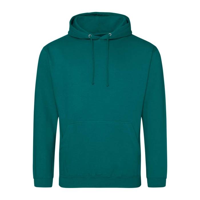 COLLEGE HOODIE - Jade, #007377<br><small>UT-awjh001jad-m</small>