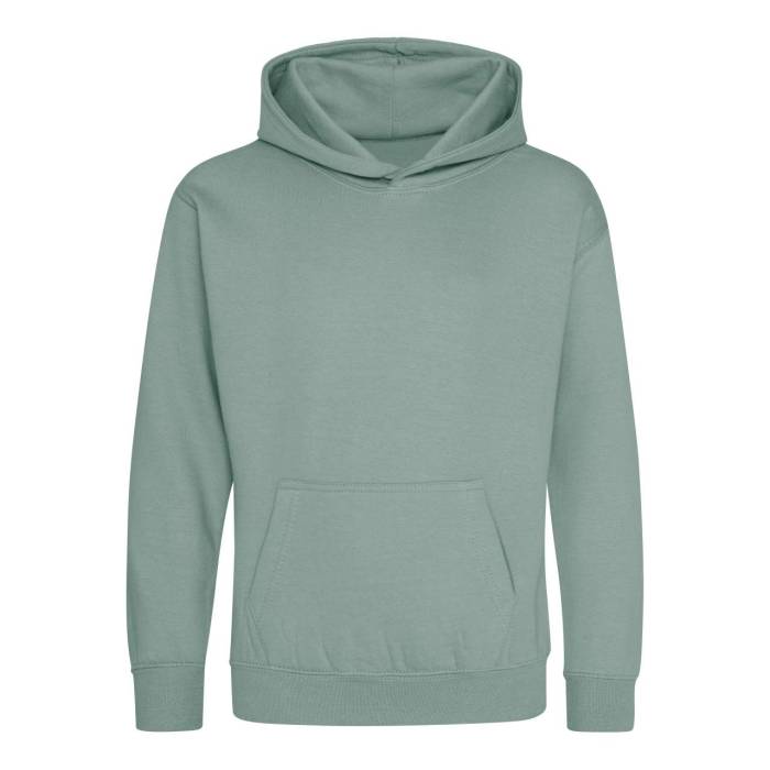 KIDS HOODIE - Dusty Green, #759d8b<br><small>UT-awjh001jdugn-1/2</small>