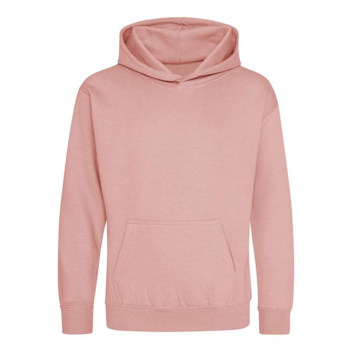 KIDS HOODIE - Dusty Pink, #A67570<br><small>UT-awjh001jdup-1/2</small>