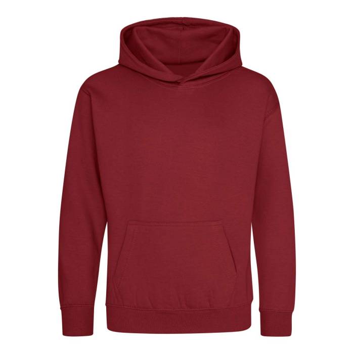 KIDS HOODIE - Red Hot Chilli, #9D2235<br><small>UT-awjh001jrhc-1/2</small>