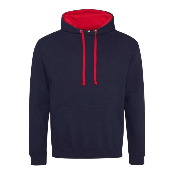 VARSITY HOODIE - New French Navy/Fire Red, #081F2C/#BA0C2F<br><small>UT-awjh003fnv/fr-2xl</small>