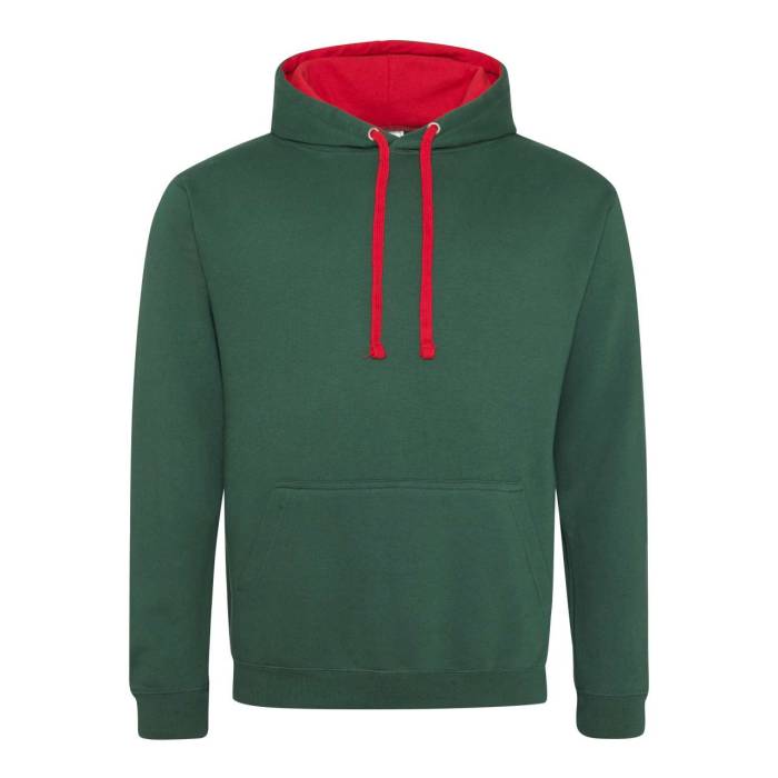 VARSITY HOODIE - Forest Green/Gold, #183028/#FFB81C<br><small>UT-awjh003fo/go-2xl</small>
