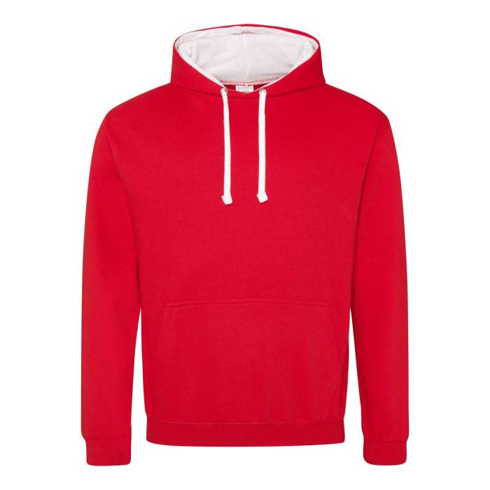 VARSITY HOODIE - Fire Red/Arctic White, #BA0C2F/#FFFFFF<br><small>UT-awjh003fr/awh-2xl</small>
