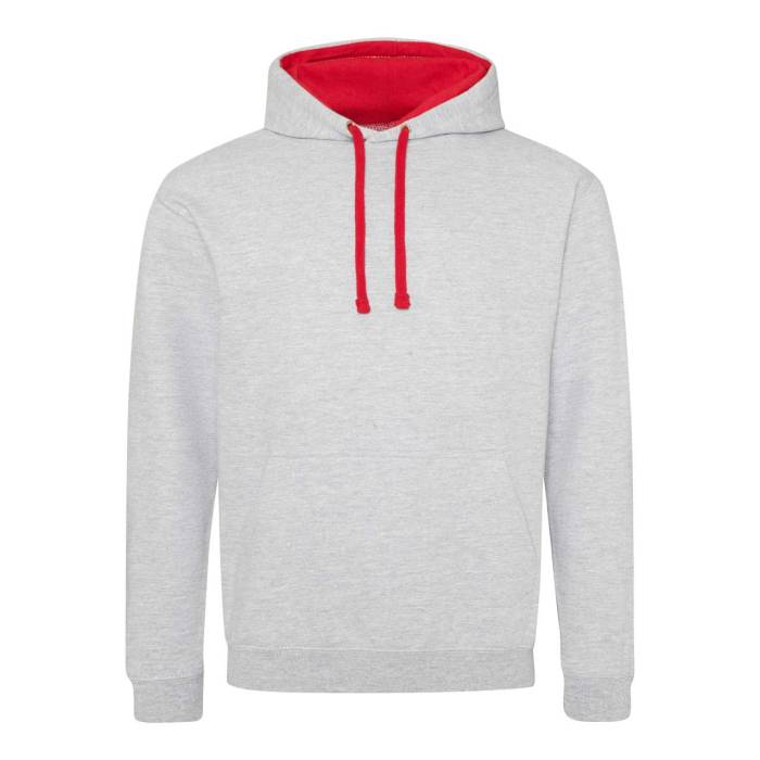 VARSITY HOODIE - Heather Grey/Fire Red, #A2AAAD/#BA0C2F<br><small>UT-awjh003hgr/fr-l</small>