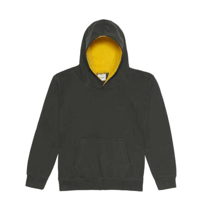 KIDS VARSITY HOODIE - Forest Green/Gold, #183028/#FFB81C<br><small>UT-awjh003jfo/go-12/13</small>