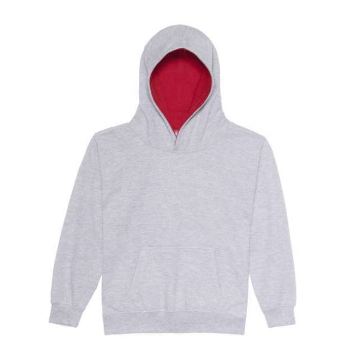 KIDS VARSITY HOODIE - Heather Grey/Fire Red, #A2AAAD/#BA0C2F<br><small>UT-awjh003jhgr/fr-12/13</small>