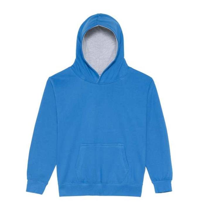 KIDS VARSITY HOODIE - Sapphire Blue/Heather Grey, #005EB8/#A2AAAD<br><small>UT-awjh003jshb/hgr-12/13</small>