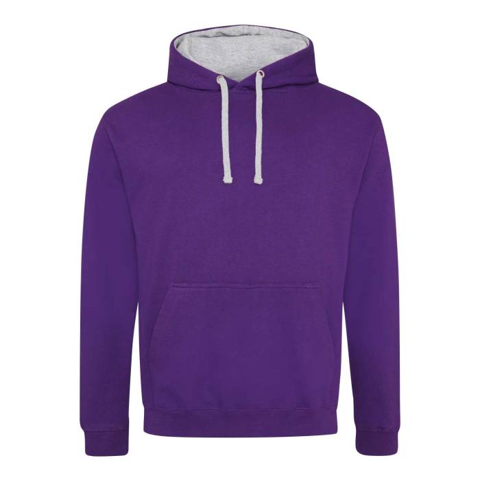 VARSITY HOODIE - Purple/Heather Grey, #582C83/#A2AAAD<br><small>UT-awjh003pu/hgr-m</small>