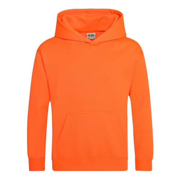 KIDS ELECTRIC HOODIE - Electric Orange, #F85C29<br><small>UT-awjh004jeor-3/4</small>