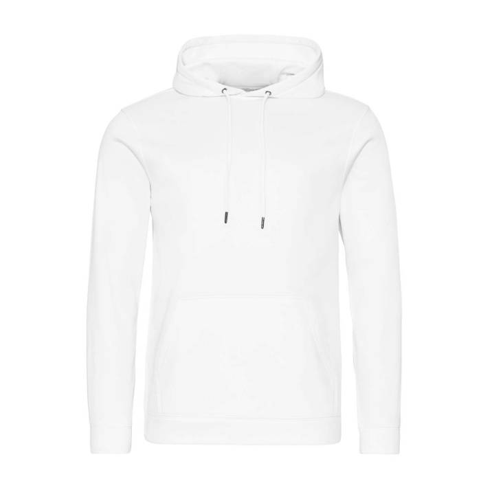SPORTS POLYESTER HOODIE - Arctic White, #FFFFFF<br><small>UT-awjh006awh-2xl</small>