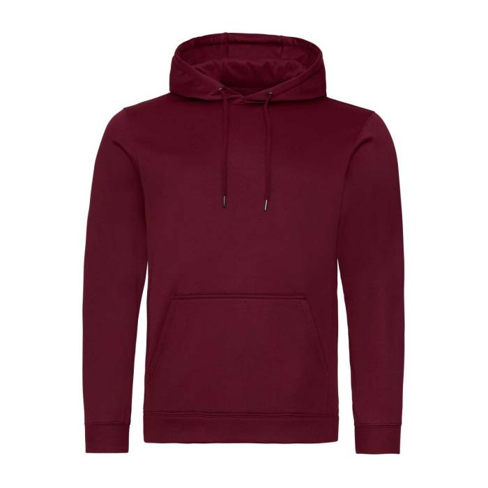 SPORTS POLYESTER HOODIE - Burgundy, #672146<br><small>UT-awjh006bu-l</small>