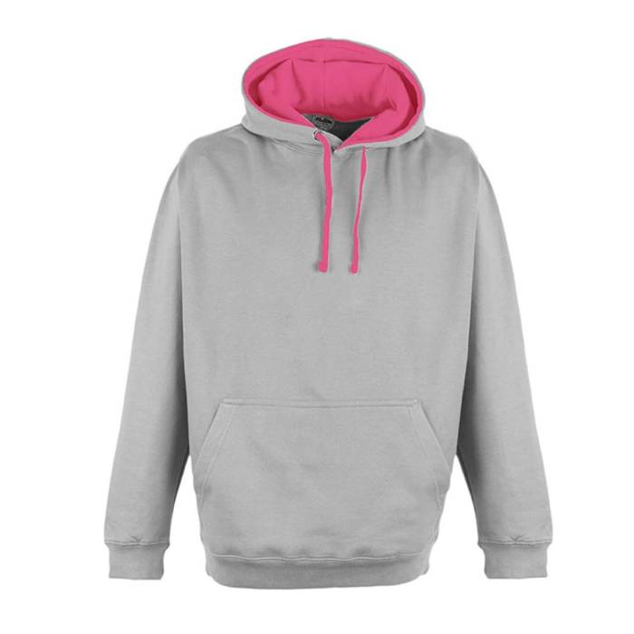 SUPERBRIGHT HOODIE - Heather Grey/Electric Pink, #A2AAAD/#E05485<br><small>UT-awjh013hgr/epi-2xl</small>