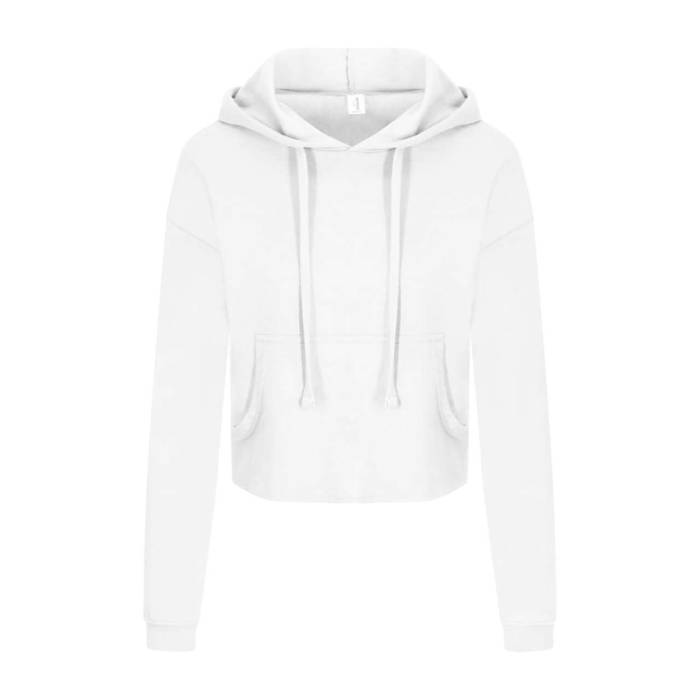 WOMEN`S CROPPED HOODIE - Arctic White, #FFFFFF<br><small>UT-awjh016awh-l</small>