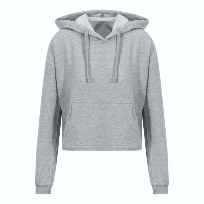 WOMEN`S CROPPED HOODIE - Heather Grey, #A2AAAD<br><small>UT-awjh016hgr-l</small>