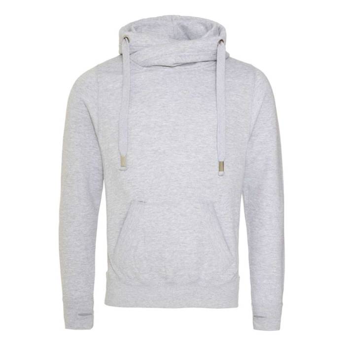 CROSS NECK HOODIE - Heather Grey, #A2AAAD<br><small>UT-awjh021hgr-2xl</small>