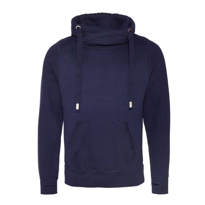 CROSS NECK HOODIE - Oxford Navy, #13294B<br><small>UT-awjh021oxn-2xl</small>