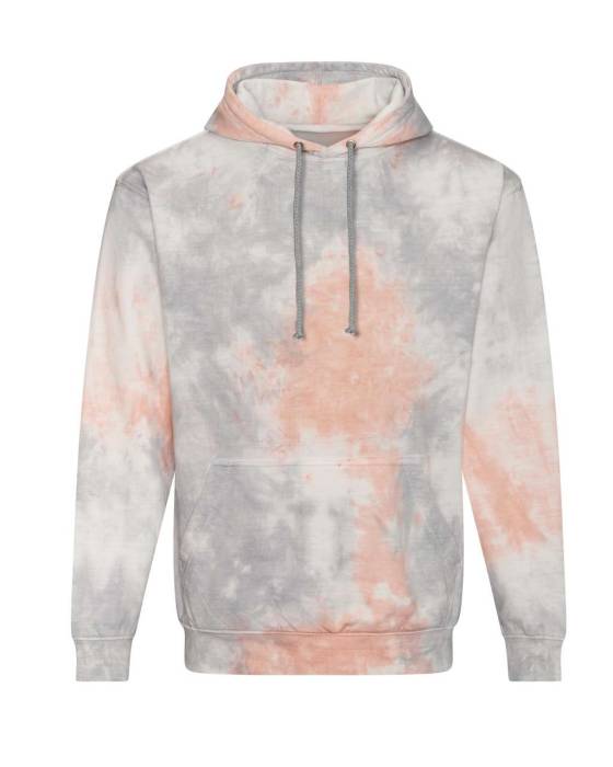 TIE-DYE HOODIE - Grey Pink Marble, #D3D3D3<br><small>UT-awjh022gpm-2xl</small>