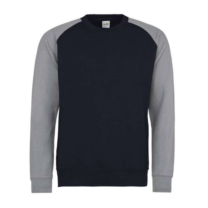 BASEBALL SWEAT - Oxford Navy/Heather Grey, #13294B/#A2AAAD<br><small>UT-awjh033onv/hgr-s</small>